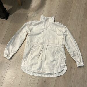 Cream Lou and grey jacket